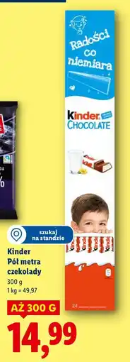 Lidl Czekolada Pół metra Kinder oferta