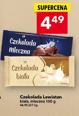 Lewiatan Czekolada Lewiatan biała, mleczna 100 g oferta