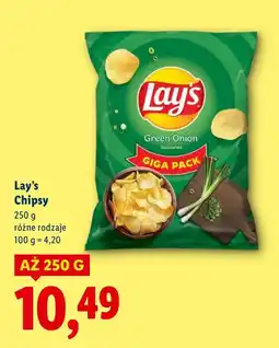 Lidl Chipsy 250 g, różne rodzaje Lay's oferta