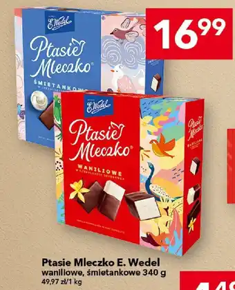 Ptasie Mleczko E. Wedel waniliowe, śmietankowe 340 g