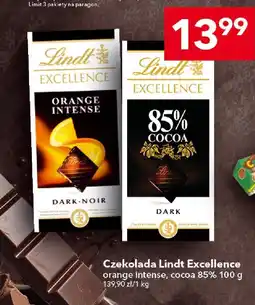 Lewiatan Czekolada Lindt Excellence Orange Intense, Cocoa 85% 100 g oferta