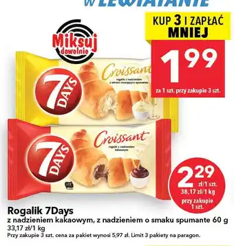 Rogalik 7Days z nadzieniem o smaku spumante