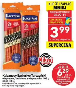 Lewiatan Kabanosy Exclusive Tarczyński drobiowe z wieprzowiną oferta