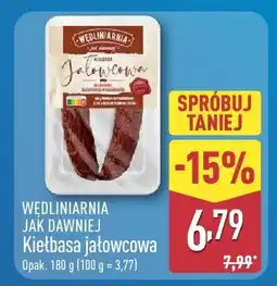 ALDI Kiełbasa jałowcowa Wędliniarnia Jak Dawniej oferta