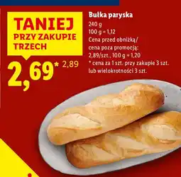 Lidl Bułka paryska 240 g Lidl oferta