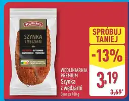 ALDI Szynka z wędzarni Wędliniarnia Premium oferta