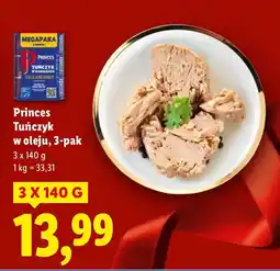 Lidl Tuńczyk w oleju, 3-pak Princes oferta