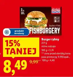 Lidl Burger rybny Abramczyk oferta