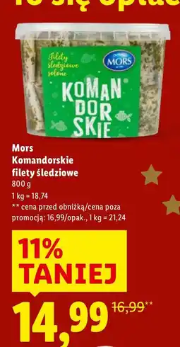 Lidl Filety śledziowe komandorskie 800 g Mors oferta