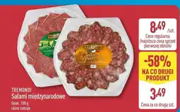 ALDI Salami międzynarodowe różne rodzaje Tremondi oferta