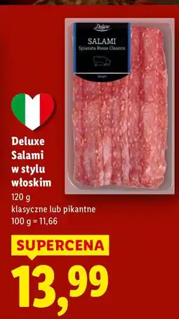 Lidl Salami w stylu włoskim pikantne Deluxe oferta