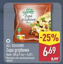 ALDI Zupa grzybowa All Seasons oferta