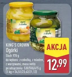 ALDI Ogórki z cebulką King's Crown oferta