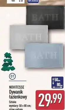 ALDI Dywanik łazienkowy 50 x 80 cm Novitesse oferta