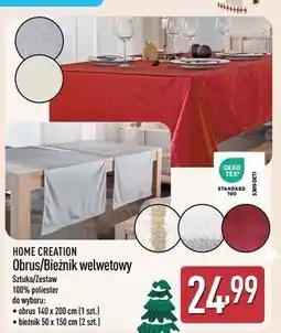 ALDI Bieżnik welwetowy 50 x 150 cm Home Creation oferta