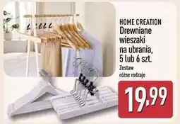 ALDI Wieszaki na ubrania drewniane Home Creation oferta