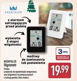ALDI Higrometr termiczny Krontaler oferta