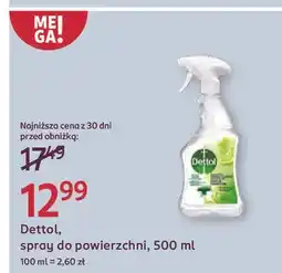 Rossmann Spray do powierzchni antybakteryjny o zapachu limonki z miętą Dettol oferta