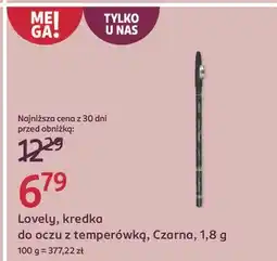 Rossmann Kredka do oczu wodoodporna czarna Lovely oferta
