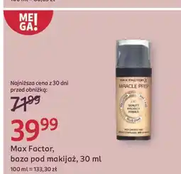Rossmann Baza pod makijaż spf30 Max Factor Miracle Prep oferta