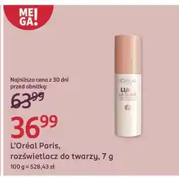 Rossmann Rozświetlacz do twarzy L'oreal Lumi oferta