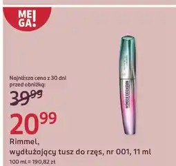 Rossmann Tusz do rzęs 001 very black Rimmel Wonder'extension oferta