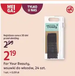Rossmann Wsuwki do włosów czarne For Your Beauty oferta