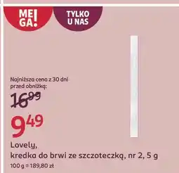 Rossmann Kredka do brwi ze szczoteczką nr 2 Lovely oferta