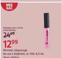 Rossmann Błyszczyk do ust 130 purrr Rimmel Oh My Gloss! oferta