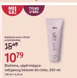 Rossmann Ujędrniająco-odżywczy balsam do ciała Biotinne oferta