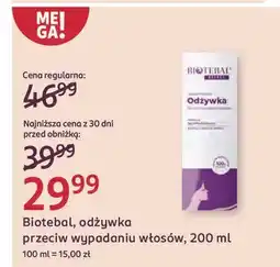 Rossmann Odżywka przeciw wypadaniu włosów Biotebal Effect oferta