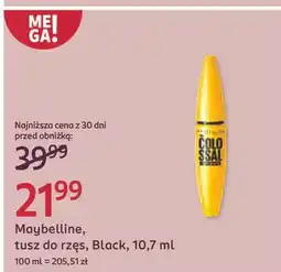 Rossmann Tusz do rzęs black Maybelline Colossal Volum' Express Smoky Eyes oferta