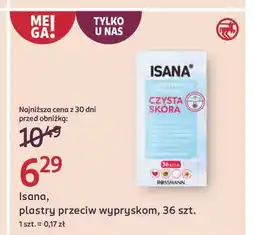 Rossmann Plasterki przeciw wypryskom Isana Young oferta