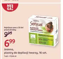 Rossmann Plastry do depilacji twarzy włosów mocnych Joanna Sensual oferta