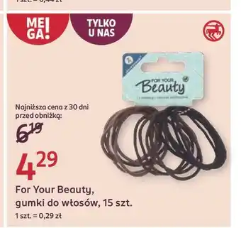 Rossmann Gumki do włosów For Your Beauty oferta