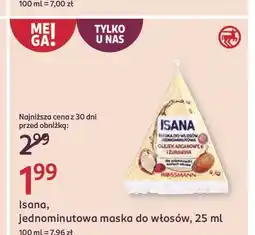 Rossmann Maska do włosów olejek arganowy i żurawina Isana oferta