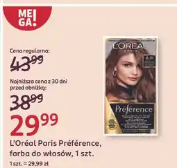 Rossmann Farba do włosów 6.21 L'oreal Recital Preference oferta