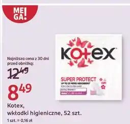 Rossmann Wkładki higieniczne super protect Kotex oferta