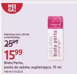 Rossmann Pasta do zębów intensywna terapia Biała Perła Extra White oferta