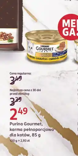 Rossmann Karma dla kota kurczak Purina Gourmet Gold oferta