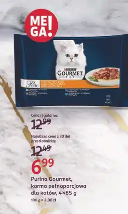 Rossmann Karma dla kota mięsny duet Purina Gourmet Perle oferta