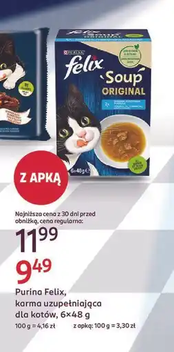 Rossmann Karma dla kota dorsz tuńczyk Purina Felix Soup Original oferta