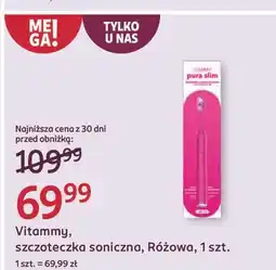 Rossmann Szczoteczka soniczka pura slim różowa Vitammy oferta