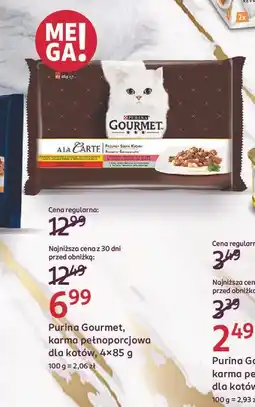 Rossmann Karma dla kota chef's recipes Purina Gourmet A La Carte oferta