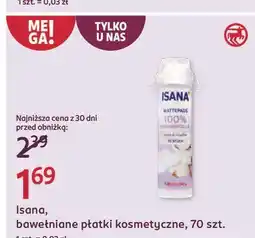 Rossmann Płatki kosmetyczne bawełniane Isana oferta