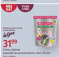 Rossmann Żelowe kapsułki do prania kolor i biel Cleox oferta