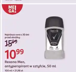 Rossmann Dezodorant invisible black & white Rexona Men Invisible oferta