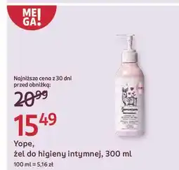 Rossmann Żel do higieny intymnej geranium i żurawina Yope oferta