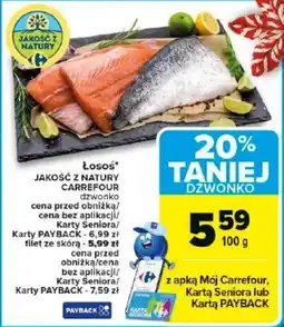 Carrefour Łosoś JAKOŚĆ Z NATURY CARREFOUR oferta