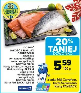 Łosoś JAKOŚĆ Z NATURY CARREFOUR